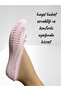 6Pairs Black Ecru Pink White Gray Brown Color Iwomen's Mesh Lace L Patterned Ballet Flats Socks Cotton Pcs Stretch Fabric - 3