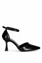 Solly T0115 Black Heeled Women's Shoes