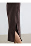 Lcw Vision Brown Crew Neck Modal Blend Dress - 3