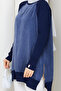 Women's Side Zipper Silk Cupra Mercerized Knitwear Tunic - 6