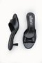 Gemma Flora Women's Thin Heeled Slippers 00122604 Black Rustic - 5