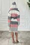 Bohemian Striped Tasseled Unisex Peshtamal Robe - Pool and Beach Robe - Hooded - 3