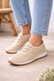 Orthopedic Anatomical Structured Young Mother Shoes Daily Women's Shoes Elastic Breathable Beige - 4