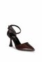 Solly T0115 Brown Heeled Women's Shoes - 2