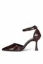 Solly T0115 Brown Heeled Women's Shoes - 3
