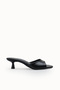 Gemma Flora Women's Thin Heeled Slippers 00122604 Black Rustic - 6