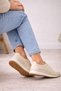 Orthopedic Anatomical Structured Young Mother Shoes Daily Women's Shoes Elastic Breathable Beige - 5