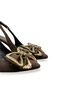 Women's Brown Medium Heel Stiletto Satin Bow New Season F6171 - 9