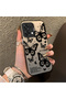 Silicone Edge Hard Back Anti Fall Phone Case Compatible with Oppo A6 Pro 5g Butterfly Patterned - 2