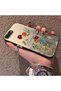 iPhone 8 Plus Compatible Silicone Edge Hard Back Anti-Fall Phone Case Floral Print - 2