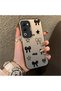 Silicone Edge Hard Back Anti Fall Phone Case Compatible with Oppo A5 4g Bow Tie Patterned - 2