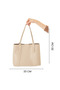 Leather Tote Bag with Bag Straps and Accessories Premium Quality Large Size (33X30) Women's Shoulder Bag - 8