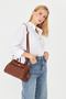 Leather Locks, Belt Detail Multi-Compartment Premium Quality Large Size (20X35) Women's Handbags and Shoulder Bag - 3
