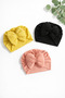 3-Piece Bow-Knot Combed Cotton Baby Girl Bonnet Set - 2