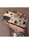 Silicone Edge Hard Back Anti Fall Phone Case Compatible with Oppo A60 Bow Tie Patterned