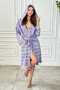 Bohemian Style Hooded Pestemal Bathrobe - Soft-Textured Drying Towels - Striped Bathrobes - Unisex - 2