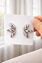 Shiny Silver Leaf Earrings – Modern Flower-Shaped Stylish Women's Earrings
