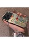 iPhone 17/18 Pro Max Compatible Silicone Edge Hard Back Anti-Fall Phone Case with Floral Pattern - 2