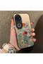 Vivo V50 Compatible Silicone Edge Hard Back Anti-Fall Phone Case Floral Print