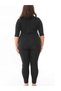 Ultra High Waist Agraphed Thermal Sauna Leggings Thermal Sleeve Zippered Bady Set - 2