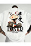 Tokyo Character Printed Premium Oversized T-Shirt