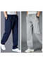 2 Li Men's Cropped Leg Sweatpants (Regenerated Fabric)