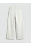 White wideleg girls Gabardine pants - 3