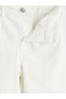 White wideleg girls Gabardine pants - 2