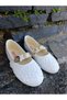Girl's Sequined Glittery Accessory Detail Comfortable Sole Children's Ballet Flats Shoes - 6