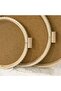 صينية تقديم راتان خشب Round Rattan Wood Serving Tray - 2
