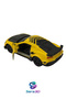 Diecast 1:64 Pull Back - Yellow Black Sports Racing Car with Opening Wing Door and Rear Trunk - 3