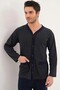 Long Sleeve Buttoned 100% Cotton Men's Pajama Set of Cotton - 2