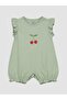 Girls Baby Ruffled Jersey Romper 3-Piece - 2