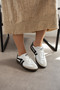 Women's Sneakers White Sports Shoes – White Retro Casual Sneakers - 7
