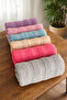 Dobby 6-Piece Hand Towel Set 50X90 cm |   Thin and H Lightweight Textured |   Economical Set for Daily Use - 2