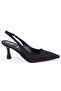 Dza07-1296052 Black 7.5 cm Thin Heeled Classic Women's Shoes - 2