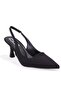 Dza07-1296052 Black 7.5 cm Thin Heeled Classic Women's Shoes