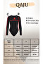Women's Long Sleeve Basic Blouse -Black - 8