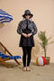 Women's Hijab Swimsuit 5-Piece Set - Half-Covering Zippered.. - 6