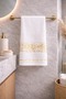 100% Cotton Acacia Hand Towel Set |   6 Pieces |   50X90 cm |   Soft, Absorbent, Stylish Bath & Guest Towel - 3