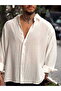 Oversized Basic Modal Shirt White - 3