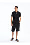Polo Neck Combed Cotton Men's T-Shirt - 2