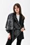 Women's Triangle Patterned Reversible Knitwear Shawl – Soft-Textured Winter Shoulder Shawl, Modern & Stylish Women's Scarf - 6