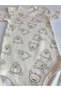 Girl Boy Child Baby Short Sleeve Snap Fastener Bodysuit-Badi 100% Organic Cotton 3.5-4-5-6 Years Old - 6
