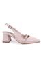 Dza07-1296038 Beige 6.5 cm Thick Heeled Classic Women's Shoes - 2