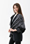Women's Triangle Patterned Reversible Knitwear Shawl – Soft-Textured Winter Shoulder Shawl, Modern & Stylish Women's Scarf - 4