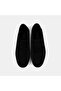 Men's Black Lace Detail Suede Loafers - 6