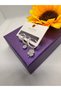 Xuping Zircon Stone Clover Hanging 3-Piece Steel Earrings - 3