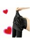 Guangzhou Plush Fleece Cotton Luxury Fabric Thermal Tights Size: L/Xl Black - 3