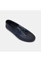 Men's Navy Blue Tassel Detail Leather Loafers - 7